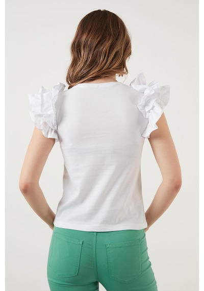 Lela Bayan T Shirt 5864500 Beyaz BEYAZ
