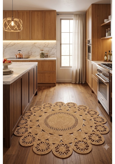 Villadia Home Textile Jüt Hasır Yuvarlak Kilim Halı Yolluk Dekoratif Örgü Halı Doğal Görünümlü Bohem Kilim Salon Oturma Odası Balkon Mutfak Yatak Odası Koridor 7234bambu Villadia Home Textile Jüt Hasır Yuvarlak Kilim Halı Yolluk Dekoratif Örgü Halı Doğal Görünümlü Bohem Kilim Salon Oturma Odası Balkon Mutfak Yatak Odası Koridor 7234bambu