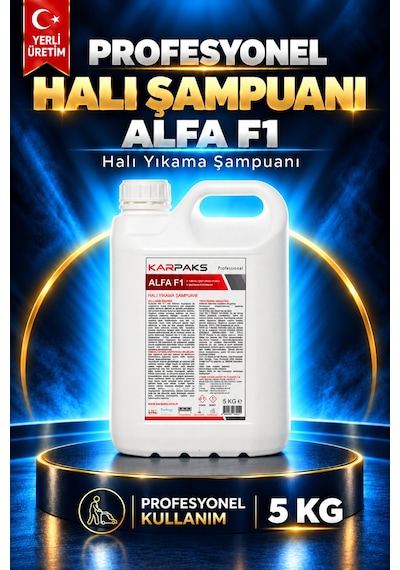 Alfa F1 Ultra Halı Yıkama Şampuanı 5 Kg Tekli