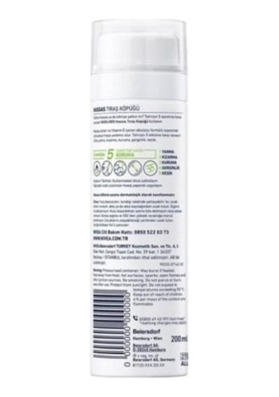 200 Ml Hassas Ciltler İçin Hızlı Koruma Sağlayan Tıraş Köpüğü