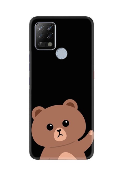 Tecno Pova Kılıf Resimli Desenli Silikon Platinium Series Hello Bear 1905