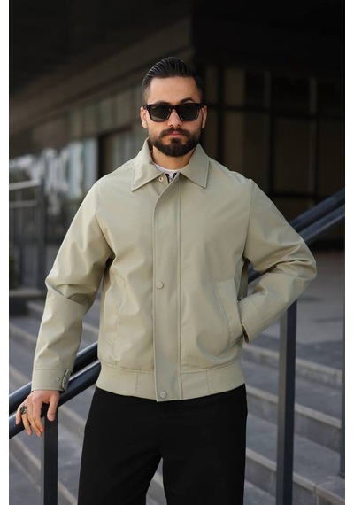 Baselco Premium Retro Milano Gabardin Ceket -tok Duruşlu Sade Ve Şık Çağla Baselco Premium Retro Milano Gabardin Ceket -tok Duruşlu Sade Ve Şık Çağla