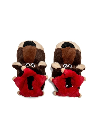 Twigy Joker EE0517 Erkek Hayvanlı Panduf Kahverengi 41/46 Kahverengi