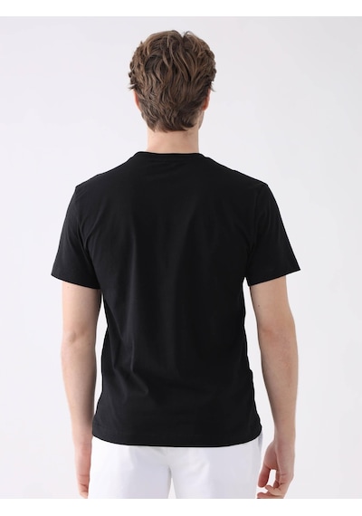Dufy Siyah Erkek Regular Fit O Yaka Tshirt - 94356 Siyah