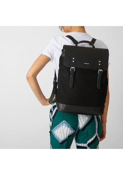 Sandqvist Hege Siyah Unisex Sırt Çantası