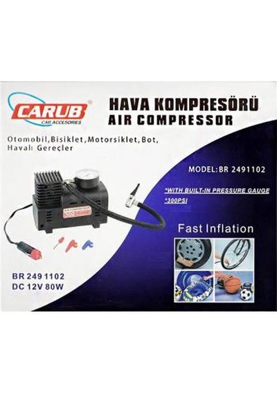 Carub Lastik Top Şişirci Hava Kompresörü - Carup Kompresör Pompa