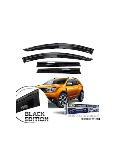 Dacia Duster Cam Rüzgarlığı Siyah Kromlu 2018+ Sonrası Blackediti