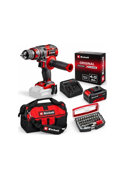Einhell Tp- Cd 18/80 Li I Bl Akülü Solo Darbeli Matkap + 1 X 4 Ah Starter Kit Akü + Kwb 32 Parça Bits Uç + Kumaş Çanta