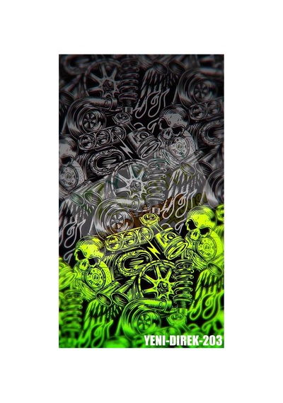 Araç Kapı Direk Kaplama Folyosu Desenli Sağ Sol Takım 2 Adet - 22x50 Cm Görsel - 785710652