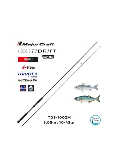 Major Craft Tidrift 5g Td5-1002m Seabass 3.05mt 10-45gr 2p Spin Kamış Standart