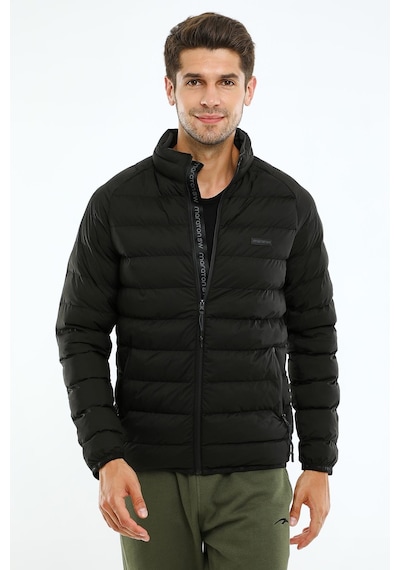 Maraton Sportswear Regular Erkek Dik Yaka Uzun Kol Basic Siyah Mont 20112-siyah Siyah