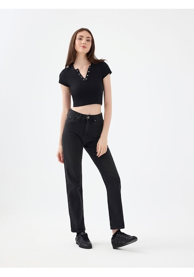 LOFT Comfort Straight Comfort Fit Kadın Pantolon Lf2037062 Q1.v1 Denim LOFT Comfort Straight Comfort Fit Kadın Pantolon Lf2037062 Q1.v1 Denim