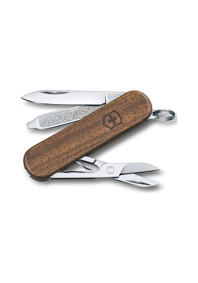 Victorinox 0.6223.61 Classic Sd Wood Kamp Çakı, Ceviz Ağacı Kahverengi