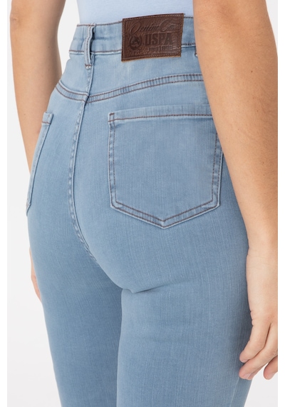 U.S. Polo Assn. Kadın Açık Mavi Skinny High Waist Fit Pantolon 50307834-DN0013