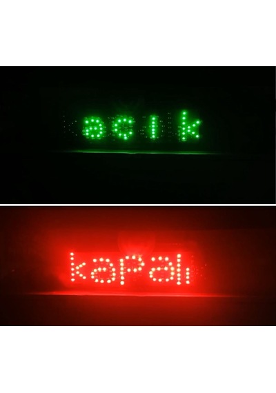 Açık Kapalı Led Tabela