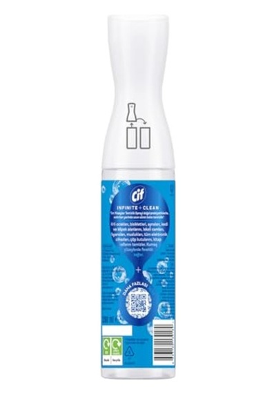 Cif Infinite Clean Doğal Probiyotikli Sprey Tüm Yüzeyler İçin Lotus & Deniz Tuzu 280 Ml Diğer