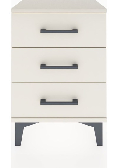 Arges Komodin 3 Çekmeceli 44x30x64 Aytaşı-aytaşı Aytaşı
