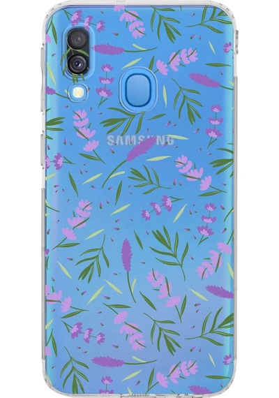 Samsung Galaxy A40 İle Uyumlu Water Color 3 Kamera Korumalı Şeffaf Kılıf Şeffaf