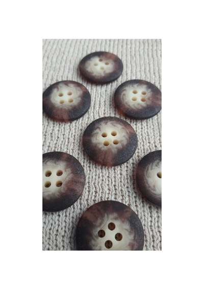 Polyester Düğme 25 Mm 12 Adet