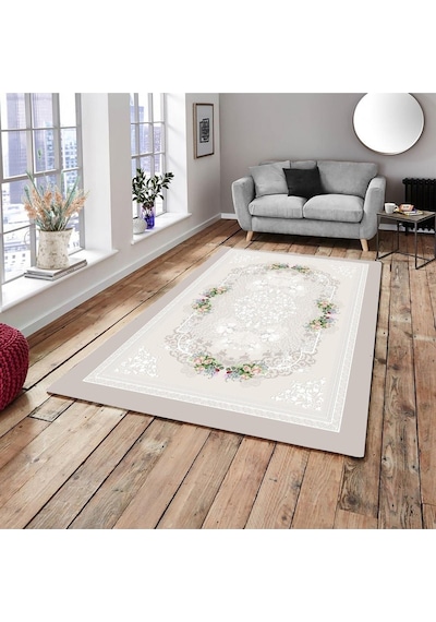 Ideal Kadife Lastikli Halı Örtüsü 128