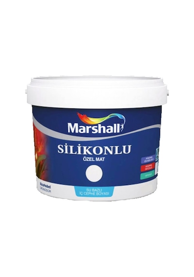 Marshall Silikonlu Özel Mat Iç Cephe Boyası 2.5 Lt