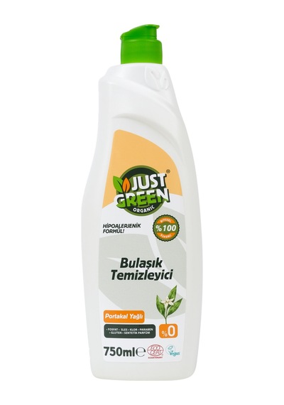 Just Green Organic Bulaşık Temizleyici 750 Ml 4 Adet