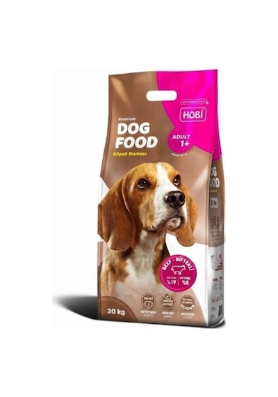 Hobi Biftekli Yetişkin Köpek Maması 20 Kg Tam Ve Dengeli Günlük Beslenme Desteği