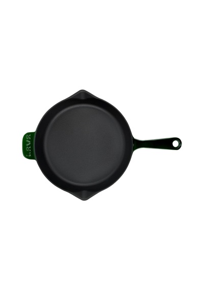 Metal Premium Serisi - Döküm Kızartma Tavası, Yuvarlak, 28 Cm, Majolik Yeşil Belirtilmemiş