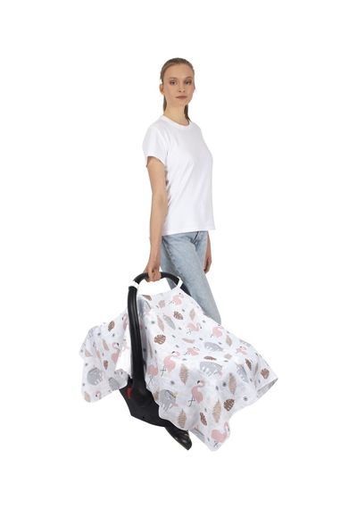 Sevi Bebe Müslin Puset Ve Ana Kucağı Örtüsü Art-41 Flamingo-9089884471459 Sevi Bebe Müslin Puset Ve Ana Kucağı Örtüsü Art-41 Flamingo-9089884471459