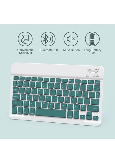Samsung Galaxy Tab S9 Fe Plus/s10 Plus/s9 Plus12,4 İnç 12,4 İle Uyumlu Bluetooth Türkçe Q Klavy