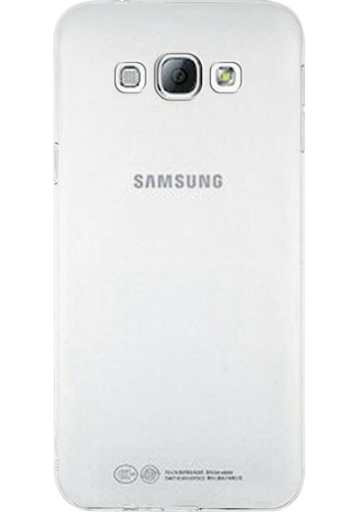 Samsung Galaxy Uyumlu A8 1mm Silikon Şeffaf Kapak