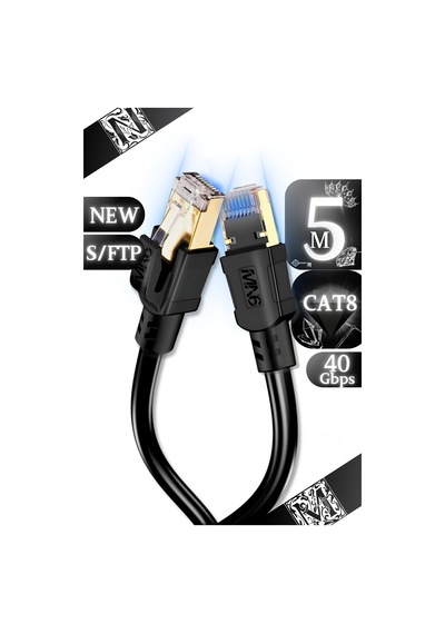 Mn6 M110xf Cat8 Kablo 5 Metre/40gbps-2000mhz-26 Awg-s/ftp-cat8 Ethernet Kablosu