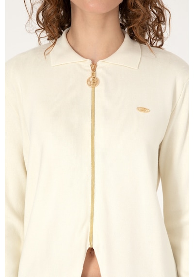 U.S. Polo Assn. U.s. Polo Assn. Kadın Hırka Triko 50317375-vr256 İnci