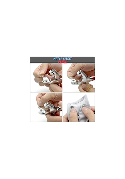 Metalik 9.5 Mm Metal Çıt Çıt, El Pensesi, Set-saklama Kutusu , Gömlek Ve Bebe Çıtçıt Montaj Seti