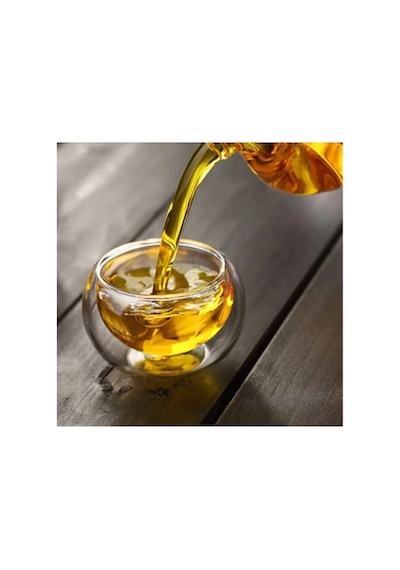 6'lı Mini Çift Cidarlı Sosluk Çay Bardağı - Şeffaf Isı Yalıtımlı Cam, 50 Ml, 6cm Diğer