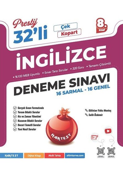 8. Sınıf Prestij İngilizce 32 Deneme Sınavı