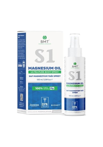 Biomet S1 Saf Magnezyum Yağı Sprey 100 Ml