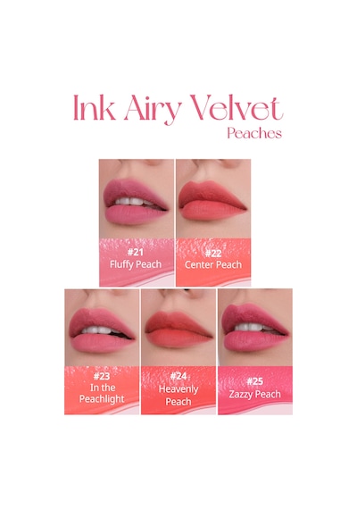 Perıpera Ink Airy Velvet 22 Center Peach 22