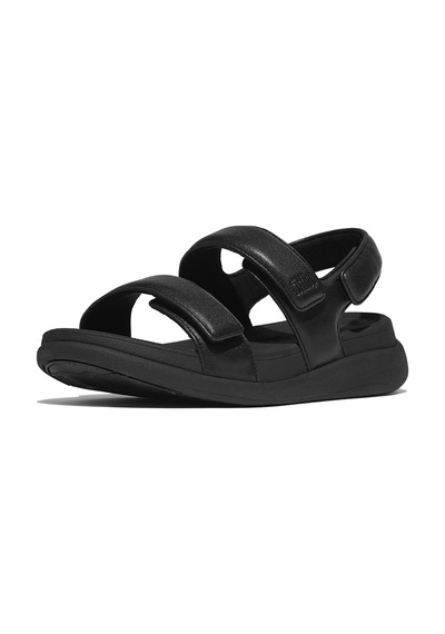090 All Black Sandalet Kadın Iv9-090 Fitflop F-mode Go Adjustable Back-strap siyah