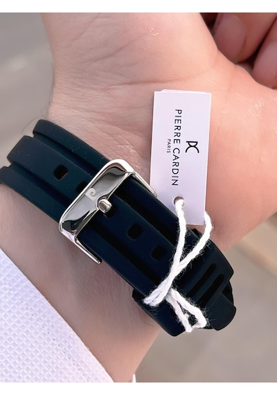 Pierre Cardin Silikon Kordon 2 Yıl Garantili 3 Atm Suya Dayanıklı Erkek Kol Saati Pp.800311f03 Siyah - Gri
