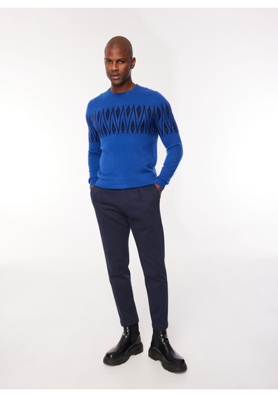 At.p.co Bisiklet Yaka Slim Fit Lacivert Erkek Kazak A274a24l126/e-