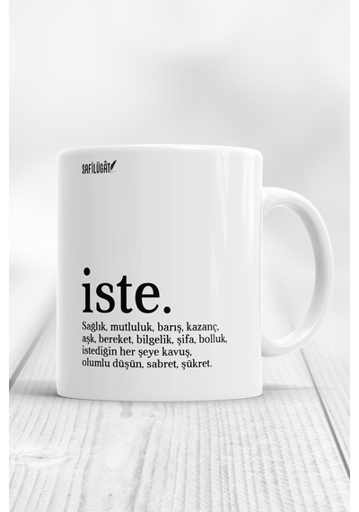 Iste Şükret Kupa Bardak Beyaz