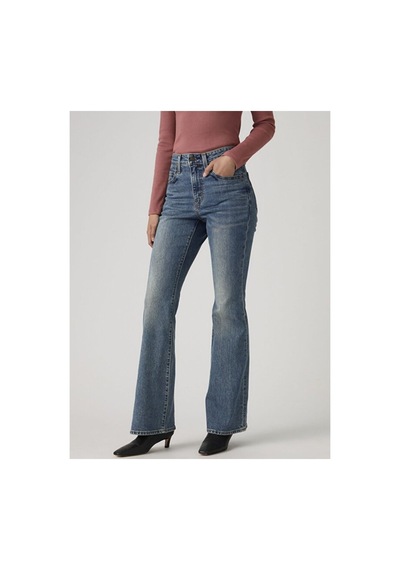 Levi's 726 High Rise Flare Kadın Jean Pantolon - Face Right-16362 Med İndigo - Worn İn