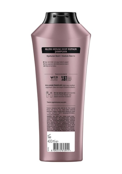 Gliss Serum Deep Repair Şampuan 2 x 400 ML + Saç Kremi 360 ML