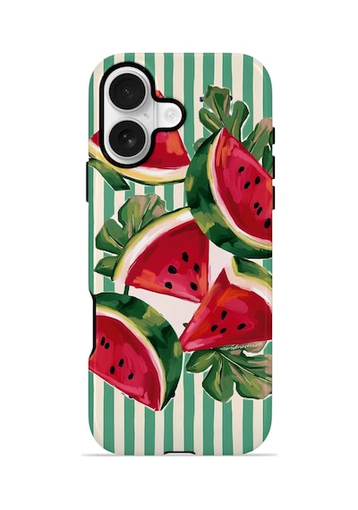 Apple iPhone Uyumlu 16 Vorian Çift Katmanlı Kılıf Watermelon Cabana