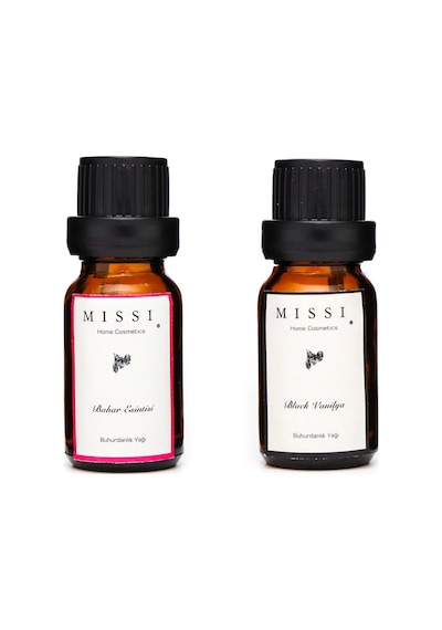 MİSSİ 2li Black Vanilya & Bahar Esintisi BUHURDANLIK ESANSI/YAĞI