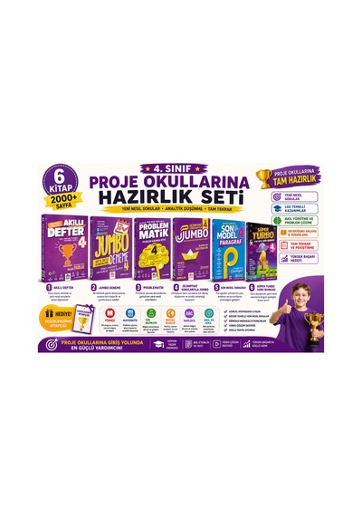 4. Sınıf Proje Okullarına Ultimate Hazırlık Seti 6 Kitap