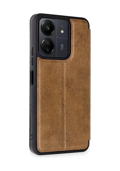 Mey İthalat Redmi 13c Kılıf Flip Cover - Taba