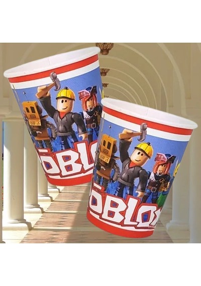 Bardak Roblox Karton Bardak 8li Paket Doğum Günü Bardağı7 Cm En - 9 Cm Boy