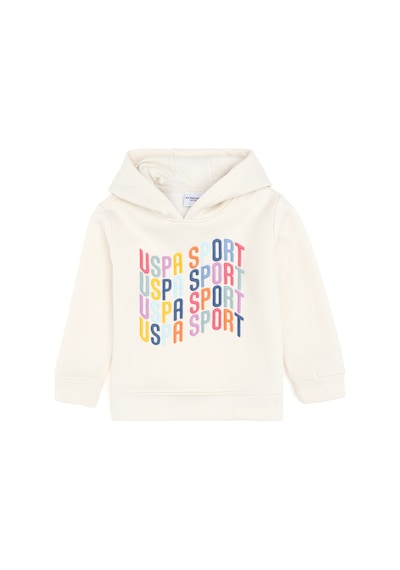 U.S. Polo Assn. Kız Çocuk Krem Renkli Logolu Kapüşonlu Sweatshirt 50290715-VR071 U.S. Polo Assn. Kız Çocuk Krem Renkli Logolu Kapüşonlu Sweatshirt 50290715-VR071